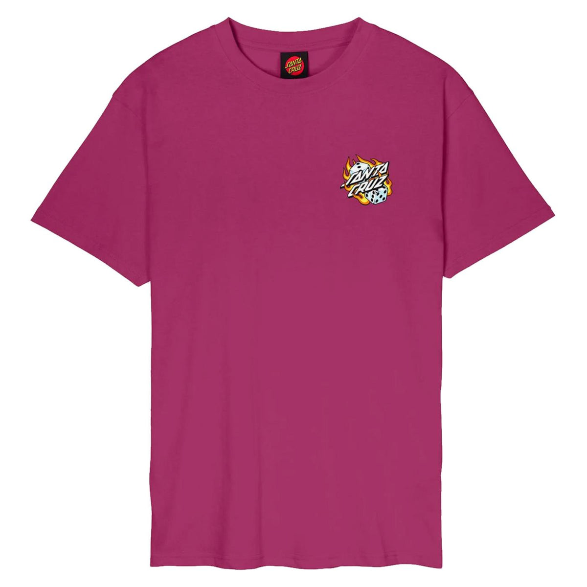 SANTA CRUZ FLAMING DICE DOT CHEST