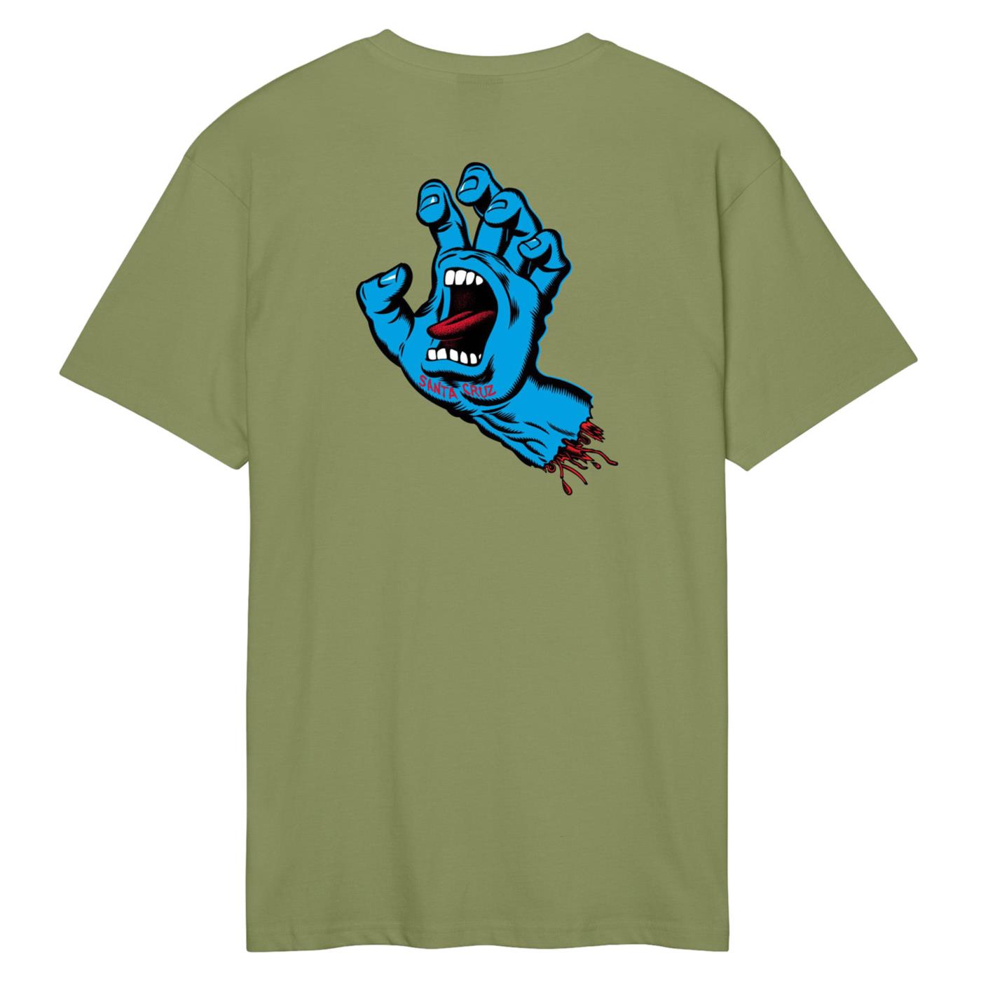 SANTA CRUZ SCREAMING HAND CHEST TEE