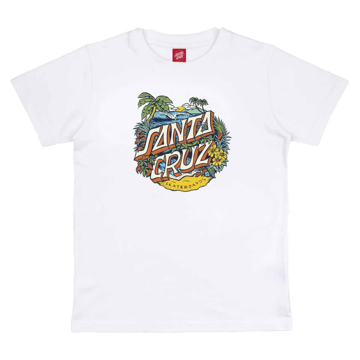 SANTA CRUZ JR ALOHA DOT FRONT TEE