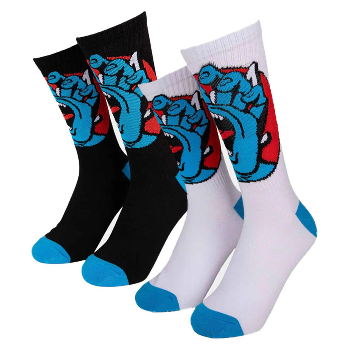 SANTA CRUZ HAND DOT SOCKS 2 PACK