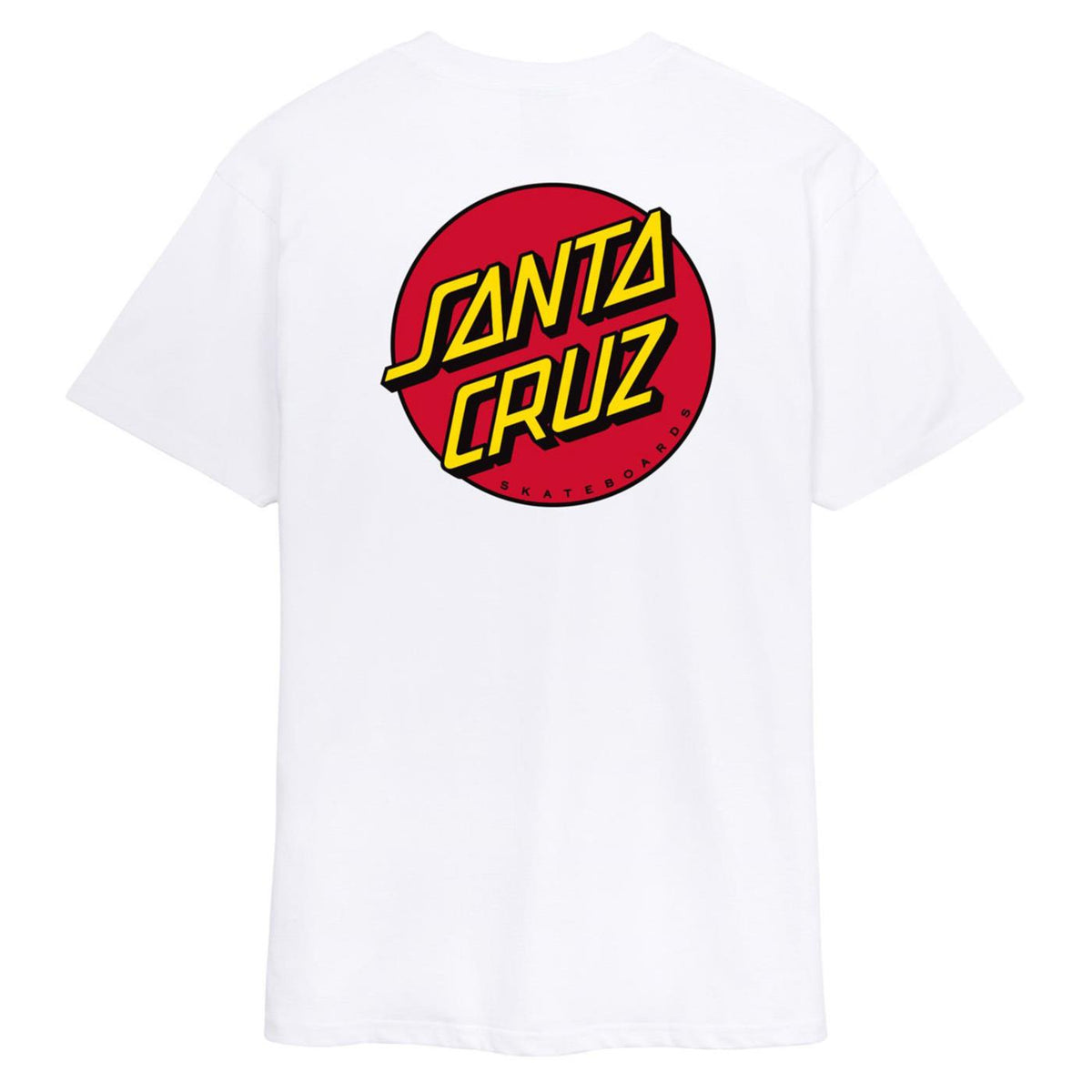 SANTA CRUZ CLASSIC DOT CHEST T-SHIRT - Bianco - vista 3