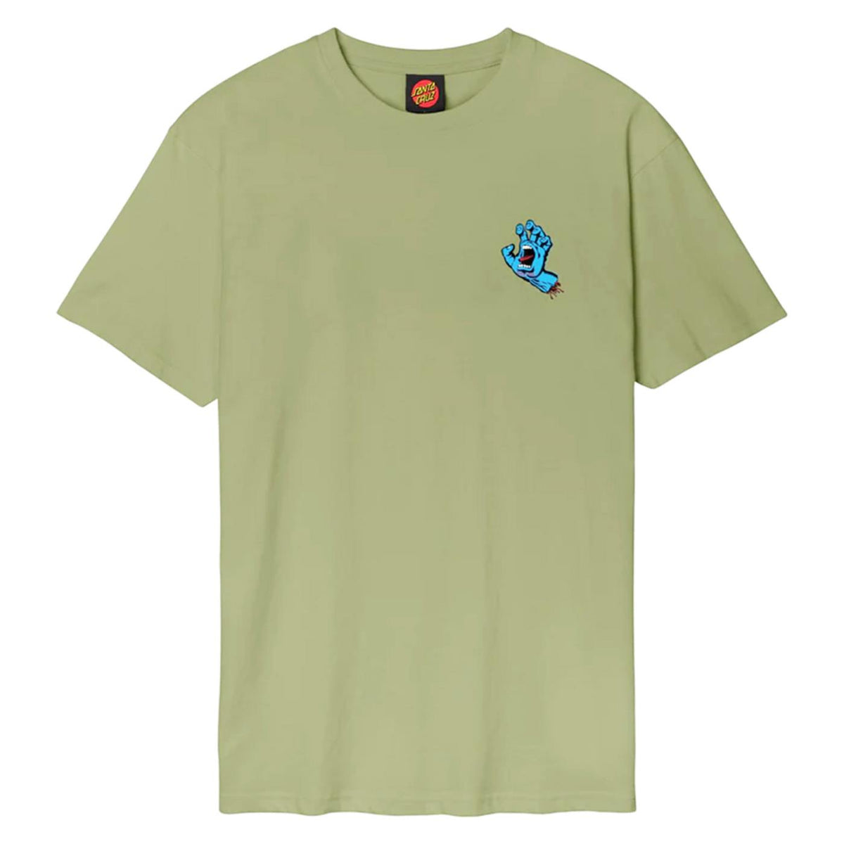 SANTA CRUZ SCREAMING HAND CHEST TEE - Verde - vista 4