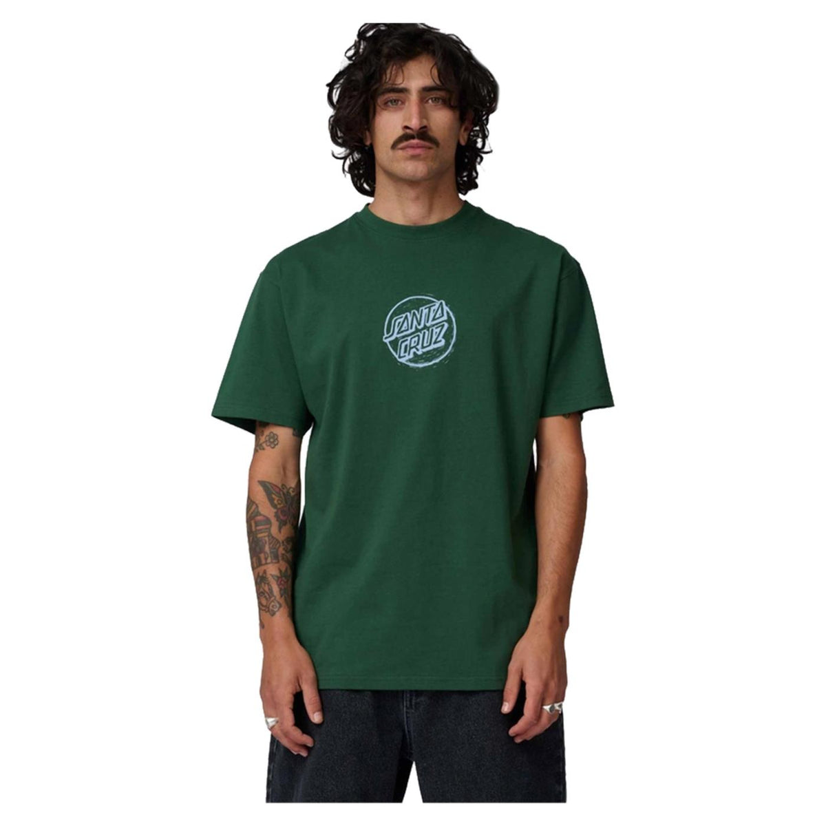 SANTA CRUZ STAMPED OPUS FRONT TEE - Verde - immagine principale