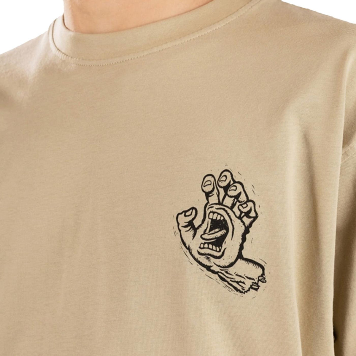 SANTA CRUZ STAMPED SCREAMING HAND - Beige - vista 3