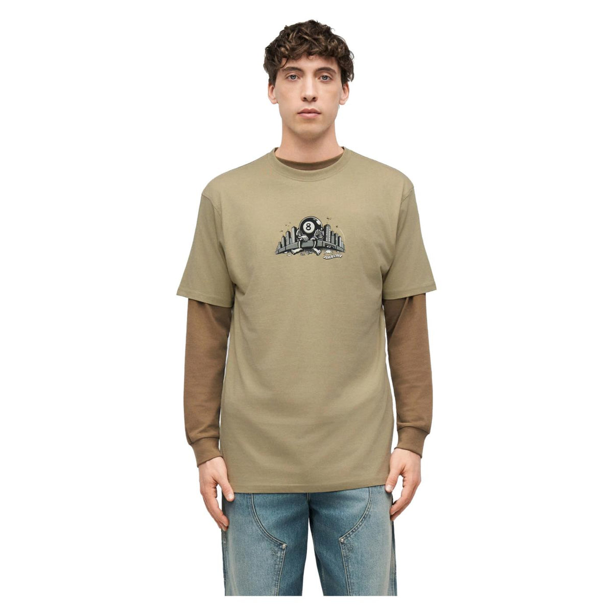 SANTA CRUZ WINKOWSKI CURB FRONT TEE - Militare - immagine principale