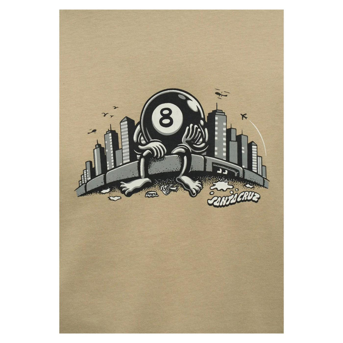 SANTA CRUZ WINKOWSKI CURB FRONT TEE - Militare - vista 3