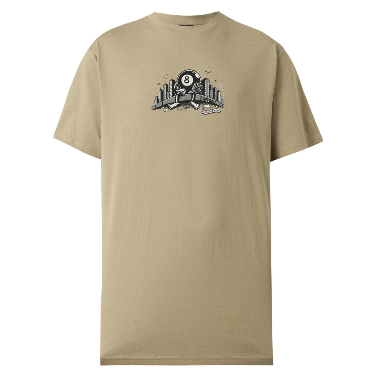 SANTA CRUZ WINKOWSKI CURB FRONT TEE - Militare - vista 4