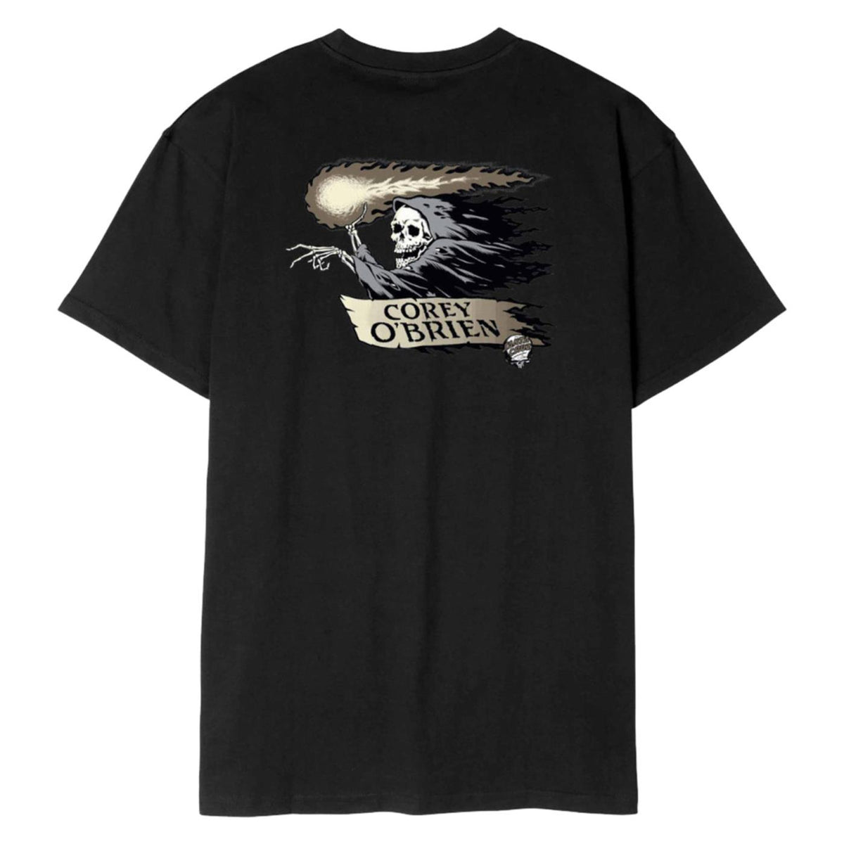 SANTA CRUZ O'BRIEN REAPER T-SHIRT - Nero - vista 4
