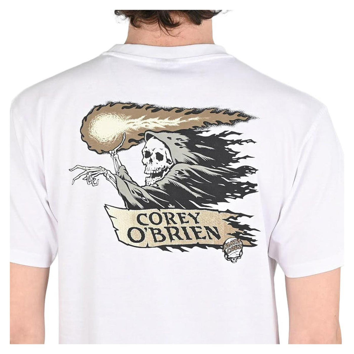 SANTA CRUZ O'BRIEN REAPER T-SHIRT - Bianco - vista 3