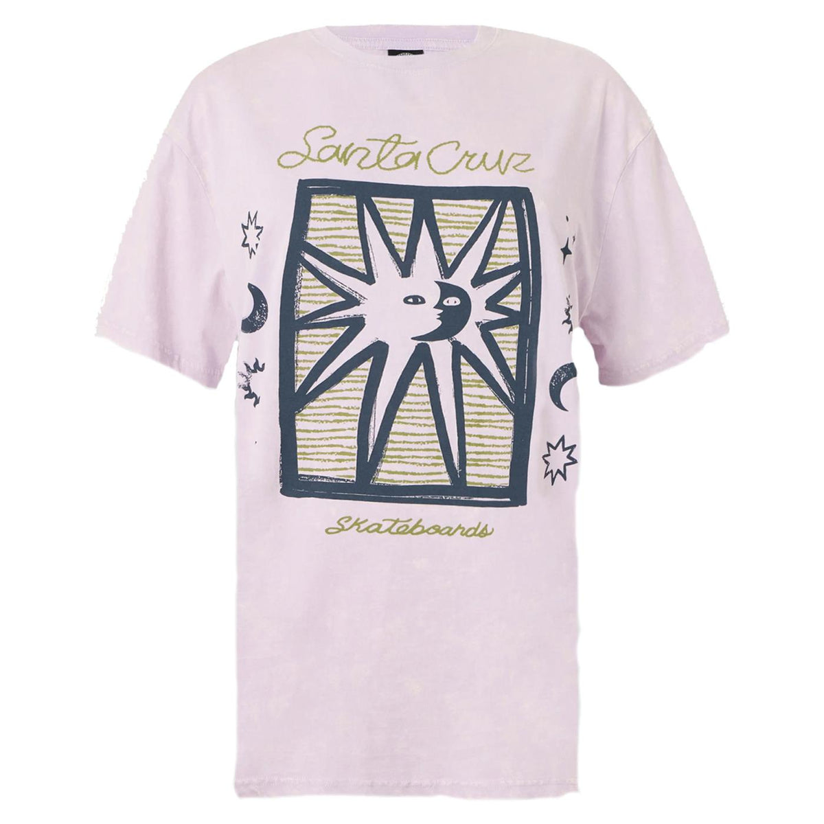 SANTA CRUZ SUN STAMP SCRIPT W TEE - Lilla - vista 3