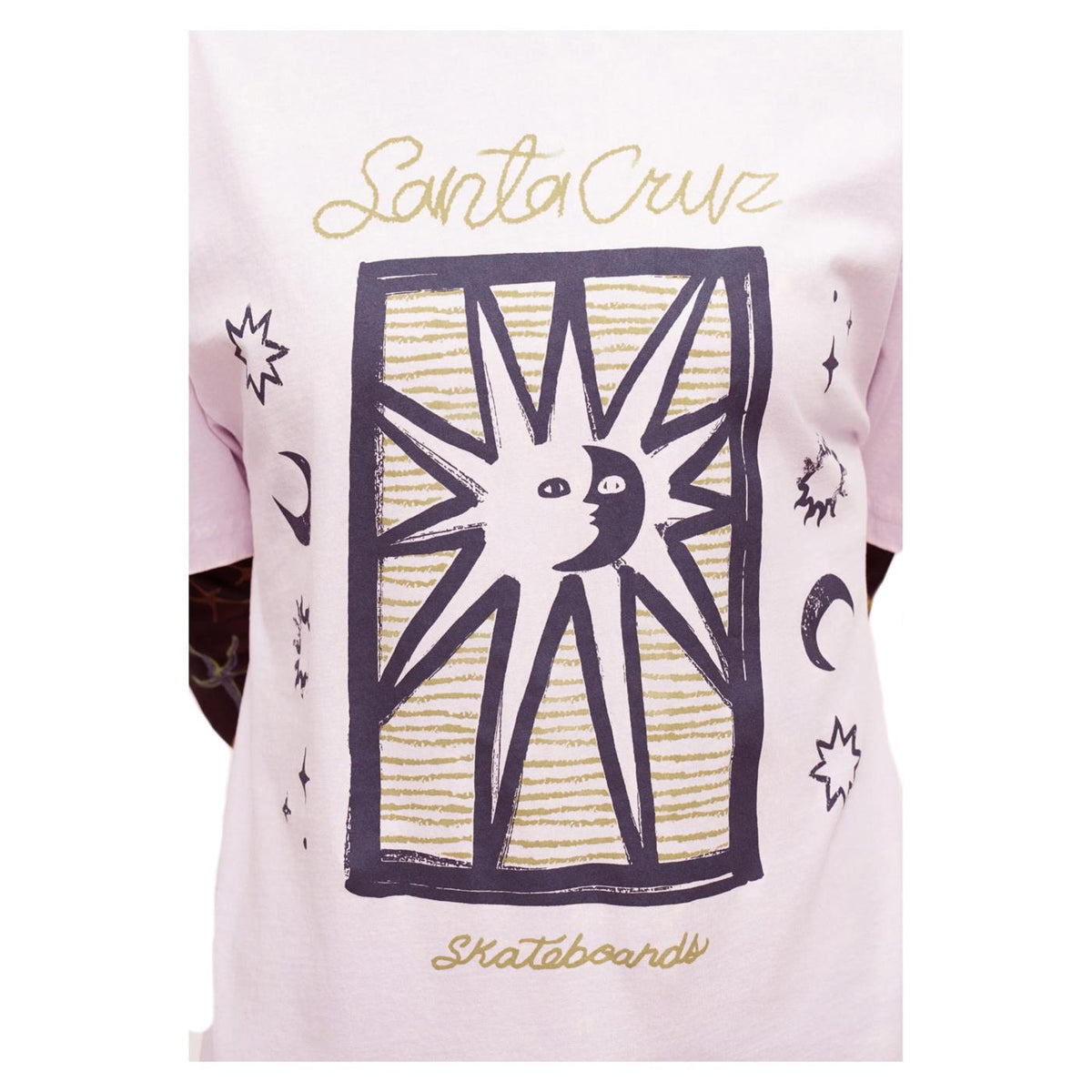 SANTA CRUZ SUN STAMP SCRIPT W TEE - Lilla - vista 4