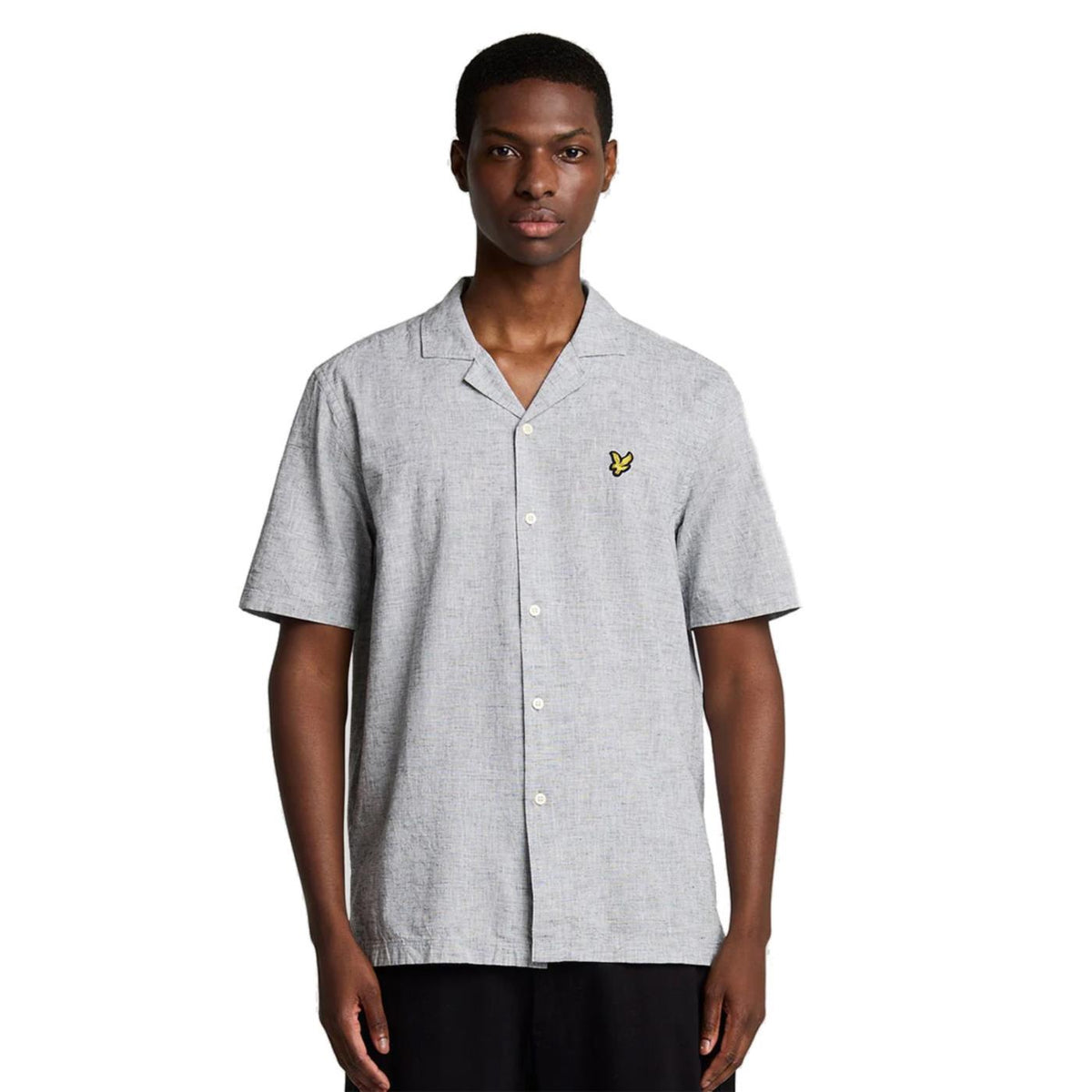 LYLE &amp; SCOTT LINEN BLEND OXFORD SHIRT - seconda immagine