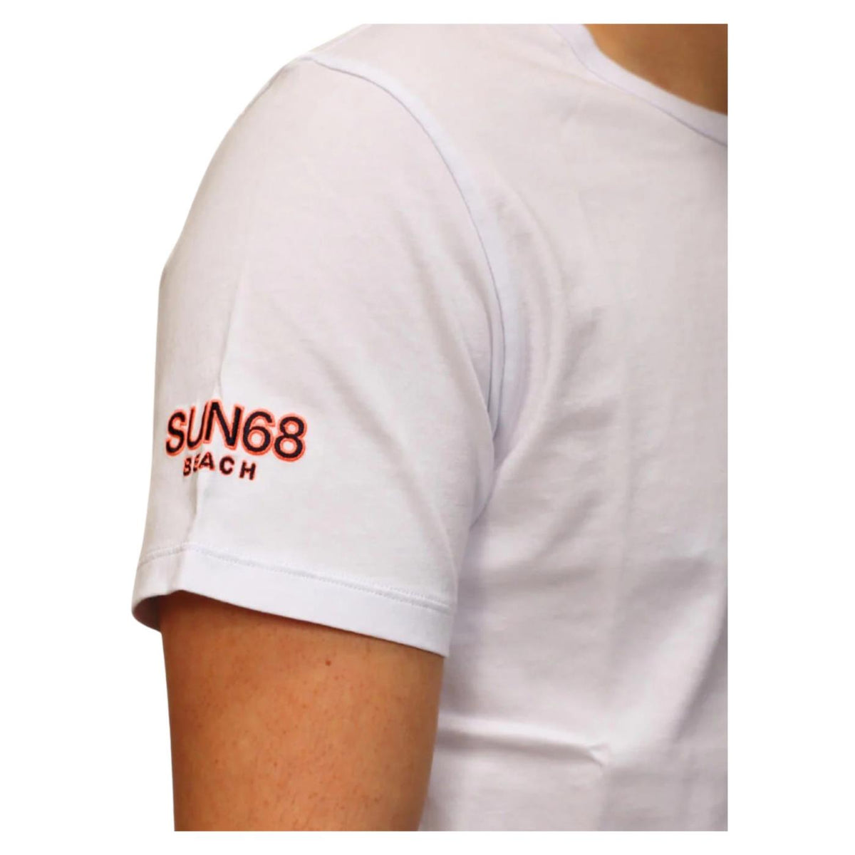 SUN68 T-SHIRT SS BEACH - C1-bianco - vista 2