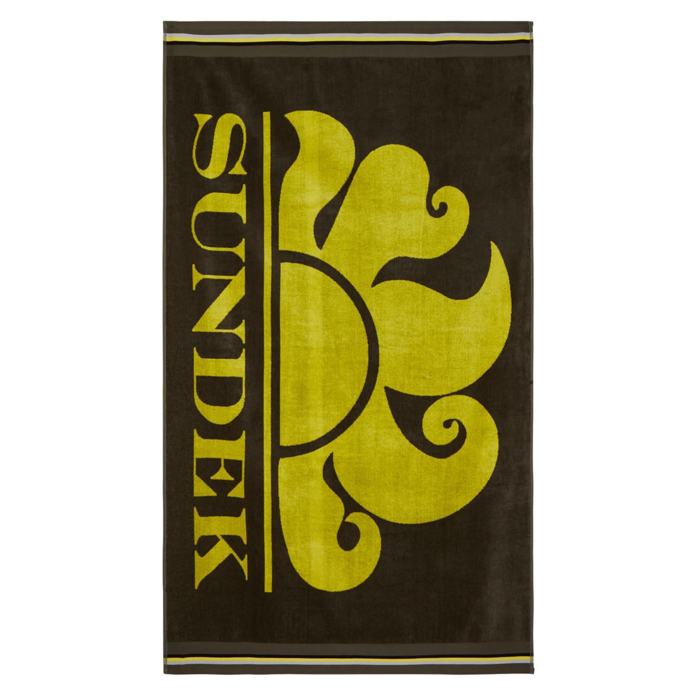 SUNDEK CLASSIC LOGO BEACH TOWEL - Marrone scuro - vista 2