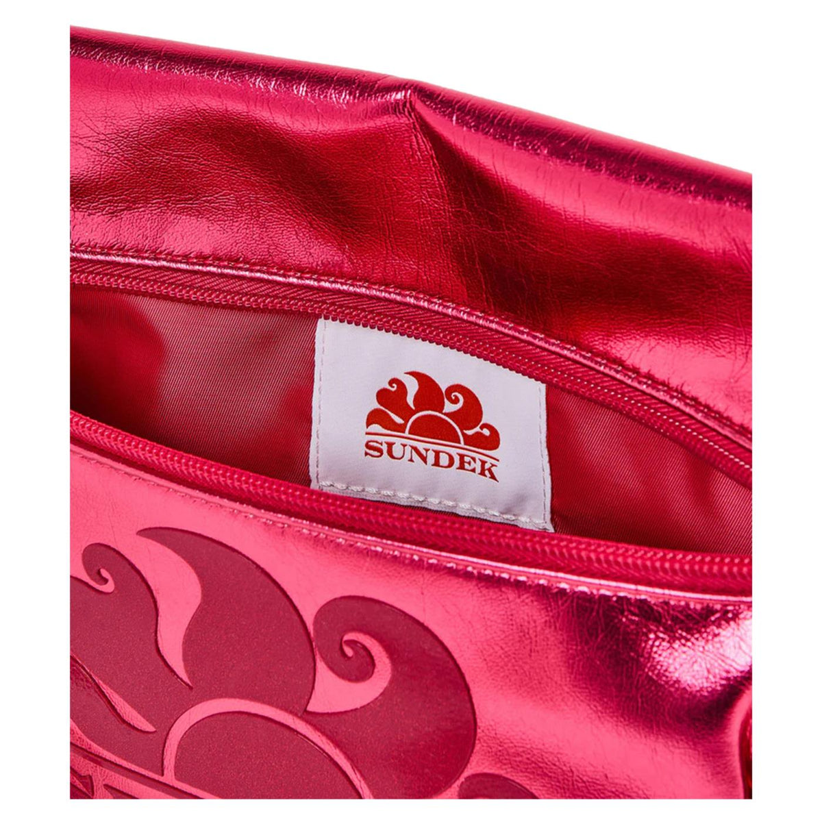SUNDEK LAMINATED CLUTCH BAG - Fucsia - vista 3