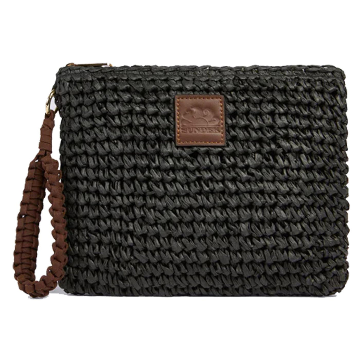 SUNDEK BORSA MOMO STRAW HAND BAG - Nero - immagine principale