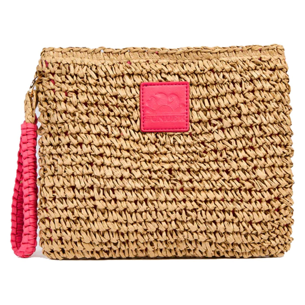 SUNDEK BORSA MOMO STRAW HAND BAG - Beige - immagine principale