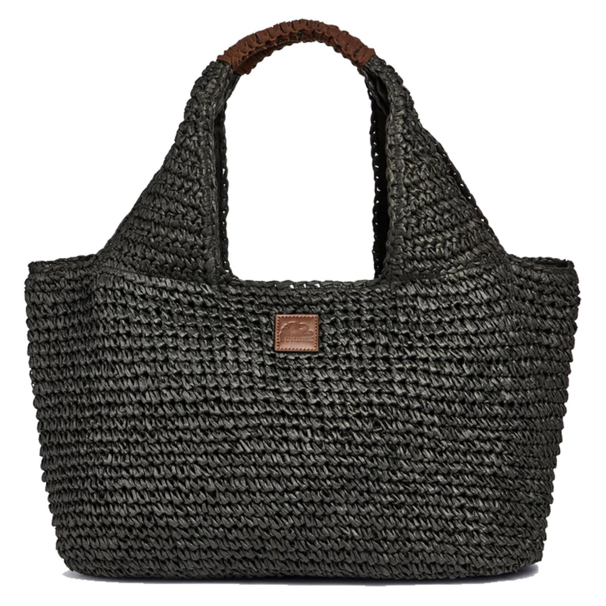 SUNDEK BORSA LEIRE STRAW BAG - Grigio scuro - immagine principale