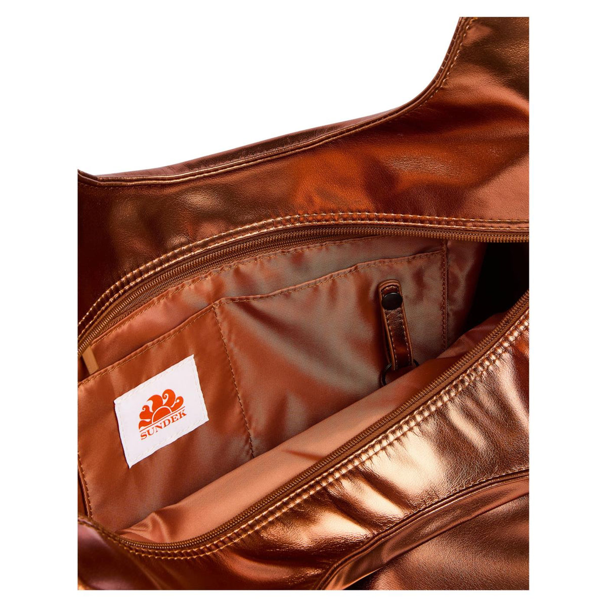 SUNDEK BORSA LAMINATED CHEL BAG - Bronzo - vista 3