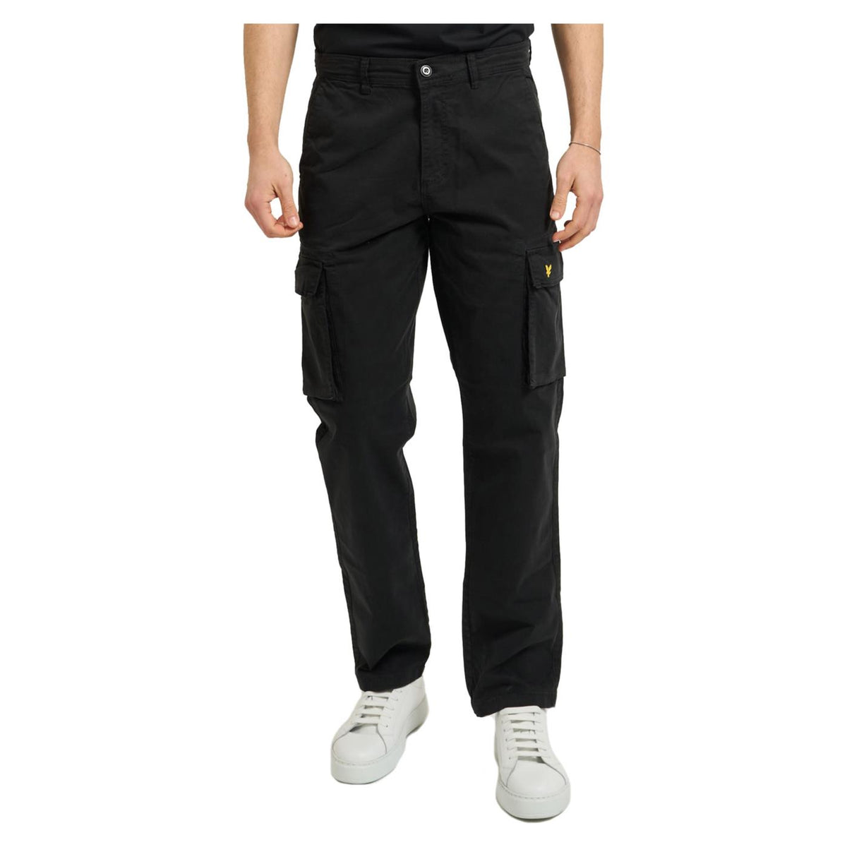 LYLE & SCOTT MAIN ROAD CARGO TROUSERS - Nero - immagine principale