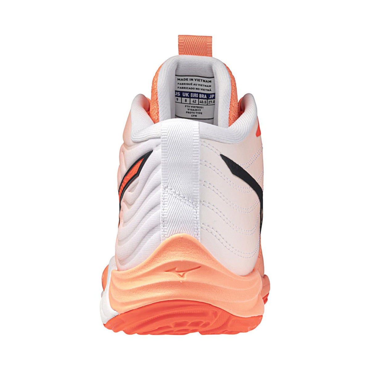 MIZUNO WAVE MOMENTUM ELITE MID - Arancione - vista 3