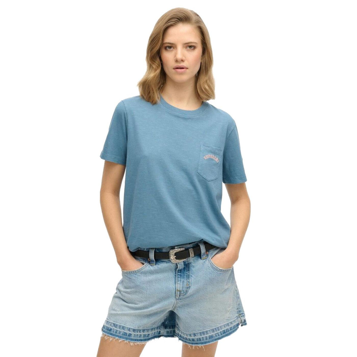 SUPERDRY W LOGO GD POCKET TEE - seconda immagine
