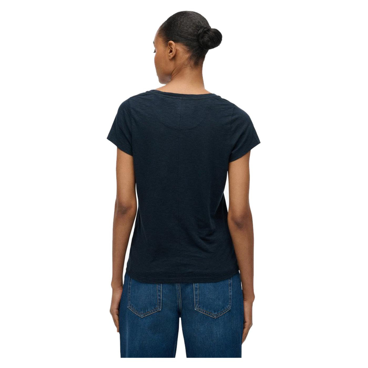 SUPERDRY STUDIOS SCOOP NECK TEE - Blu - vista 2