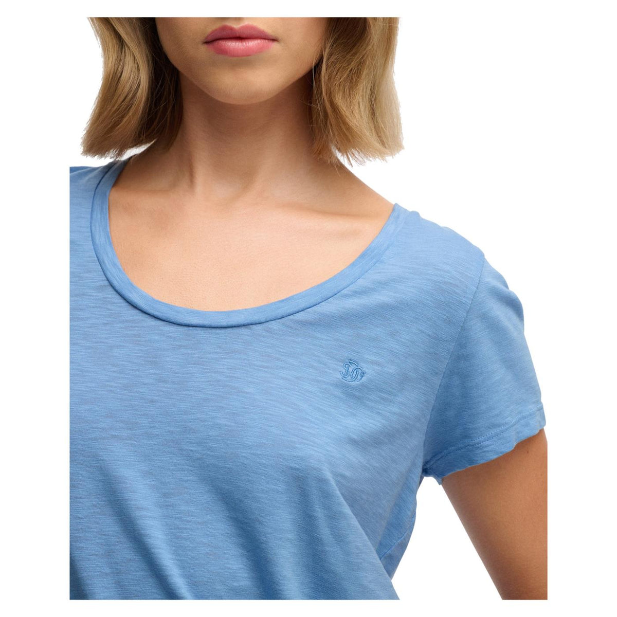 SUPERDRY STUDIOS SCOOP NECK TEE - Azzurro - vista 3