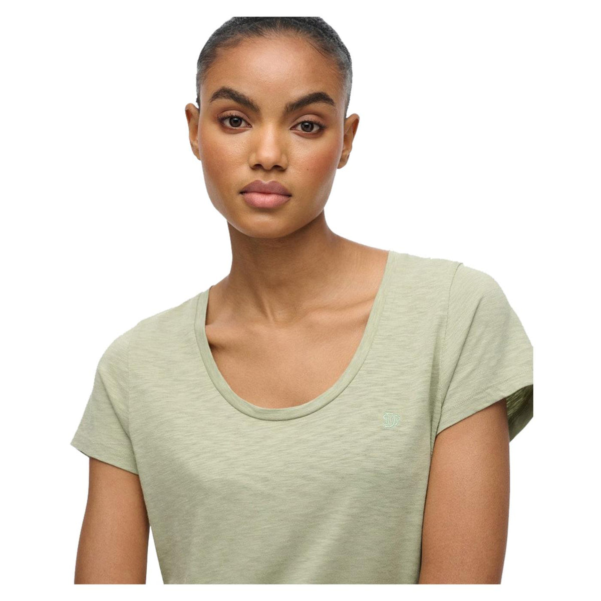 SUPERDRY STUDIOS SCOOP NECK TEE - Verde - vista 3