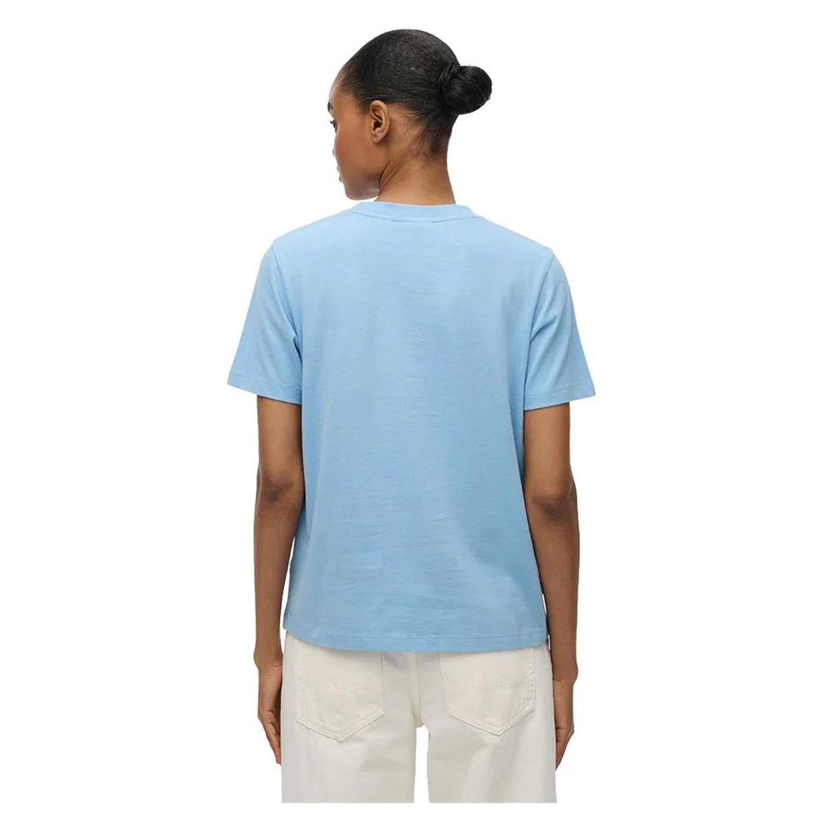 SUPERDRY ESSENTIAL LOGO EMB TEE - Azzurro - vista 2