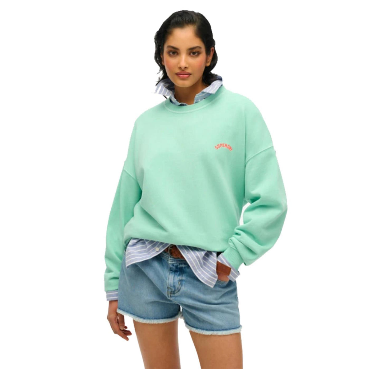 SUPERDRY W LOGO GD RELAX CREW - seconda immagine