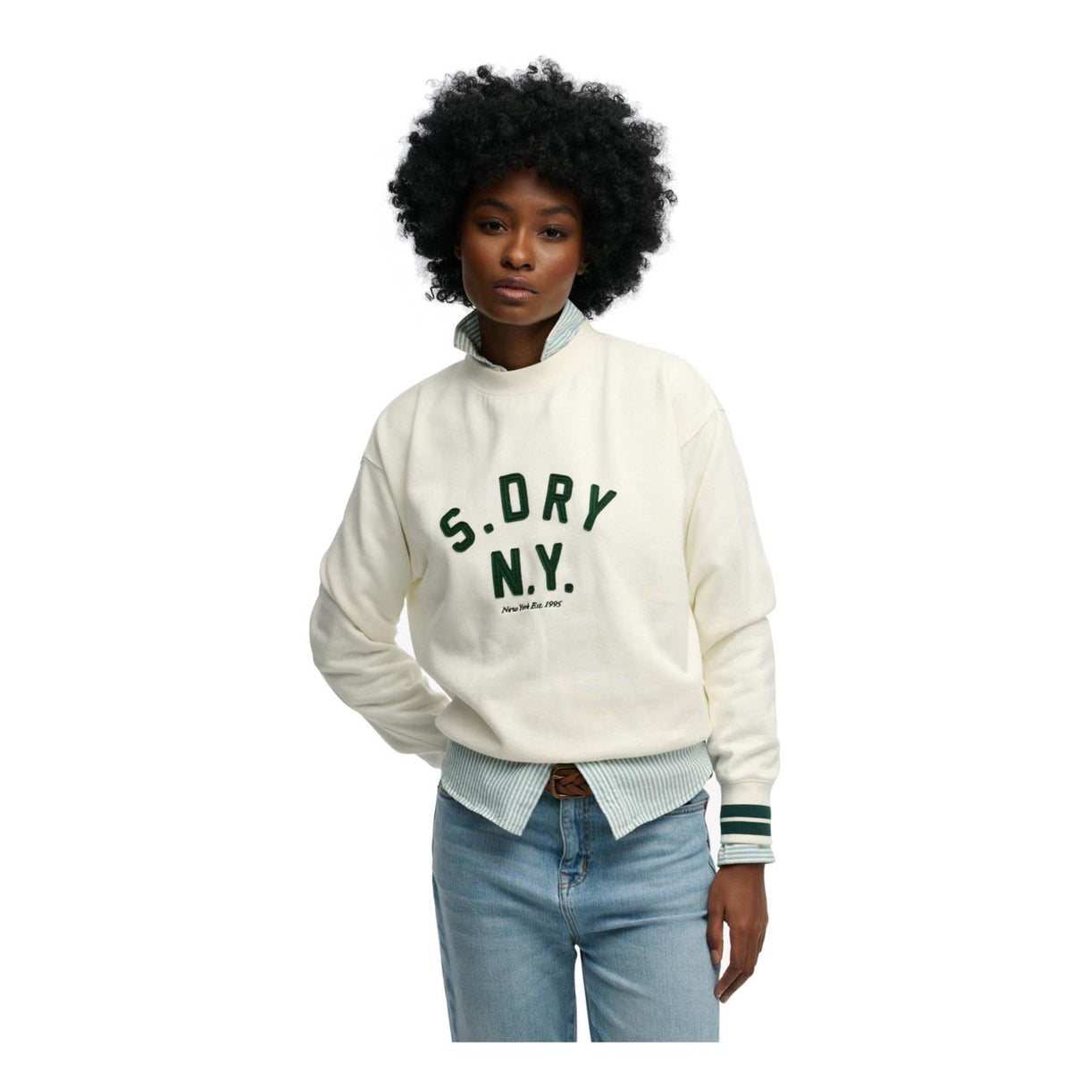SUPERDRY COUNTRY CLUB APPLIQ CREW