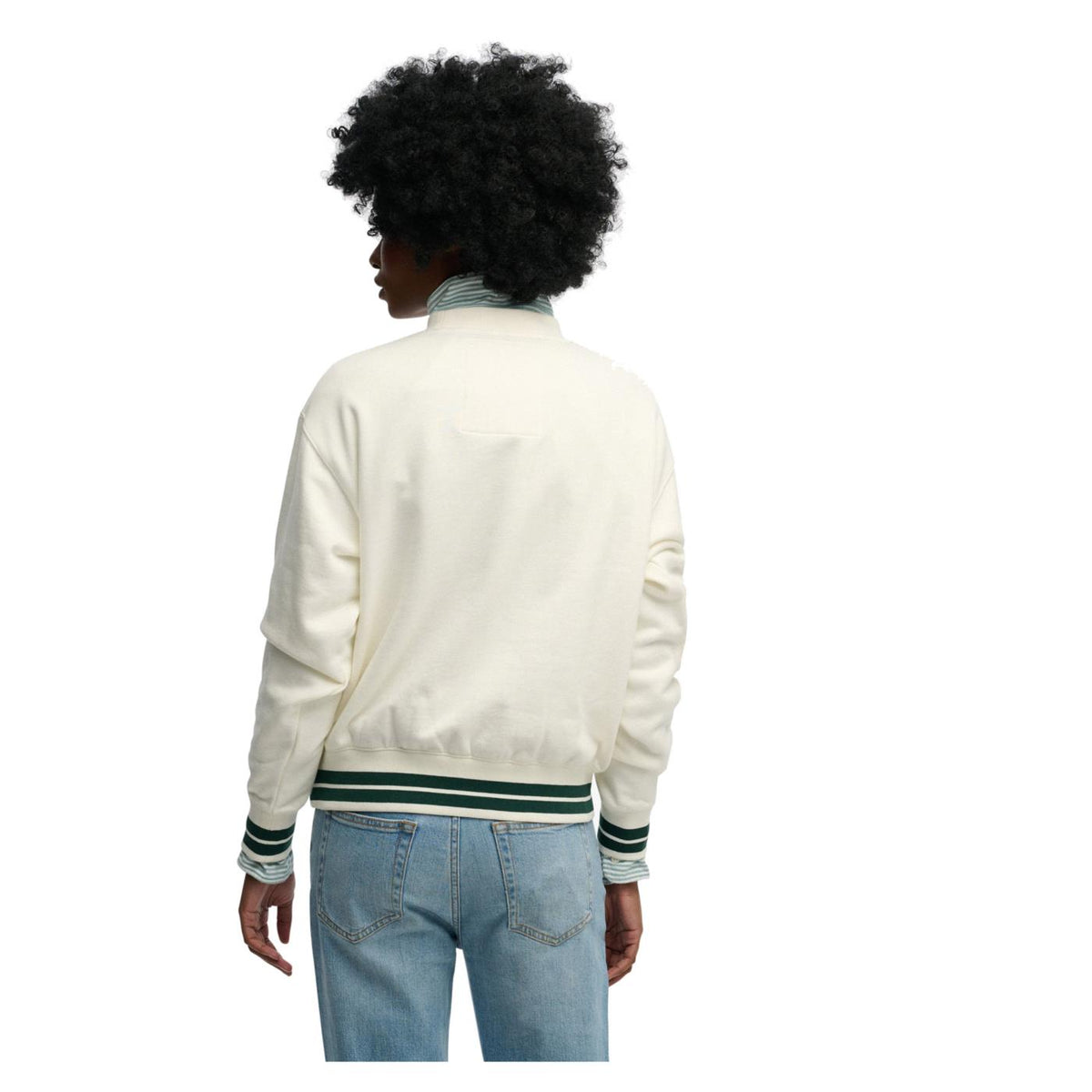 SUPERDRY COUNTRY CLUB APPLIQ CREW - Bianco - vista 2