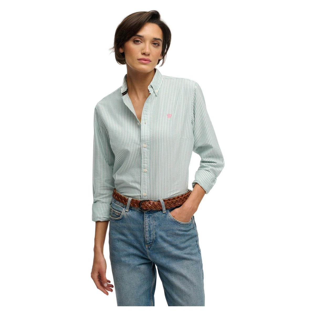 SUPERDRY SLIM OXFORD BD LS W SHIRT