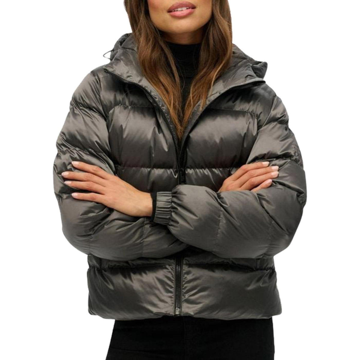 SUPERDRY HOODED LUXE SPORTS PUFFER - vista 2