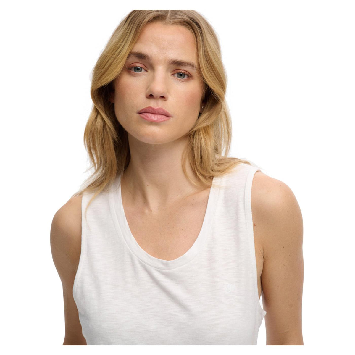SUPERDRY SCOOP NECK TANK - Bianco - vista 3