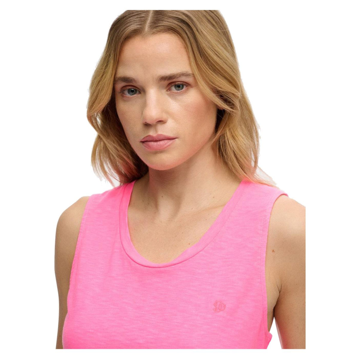 SUPERDRY SCOOP NECK TANK - Fucsia - vista 3