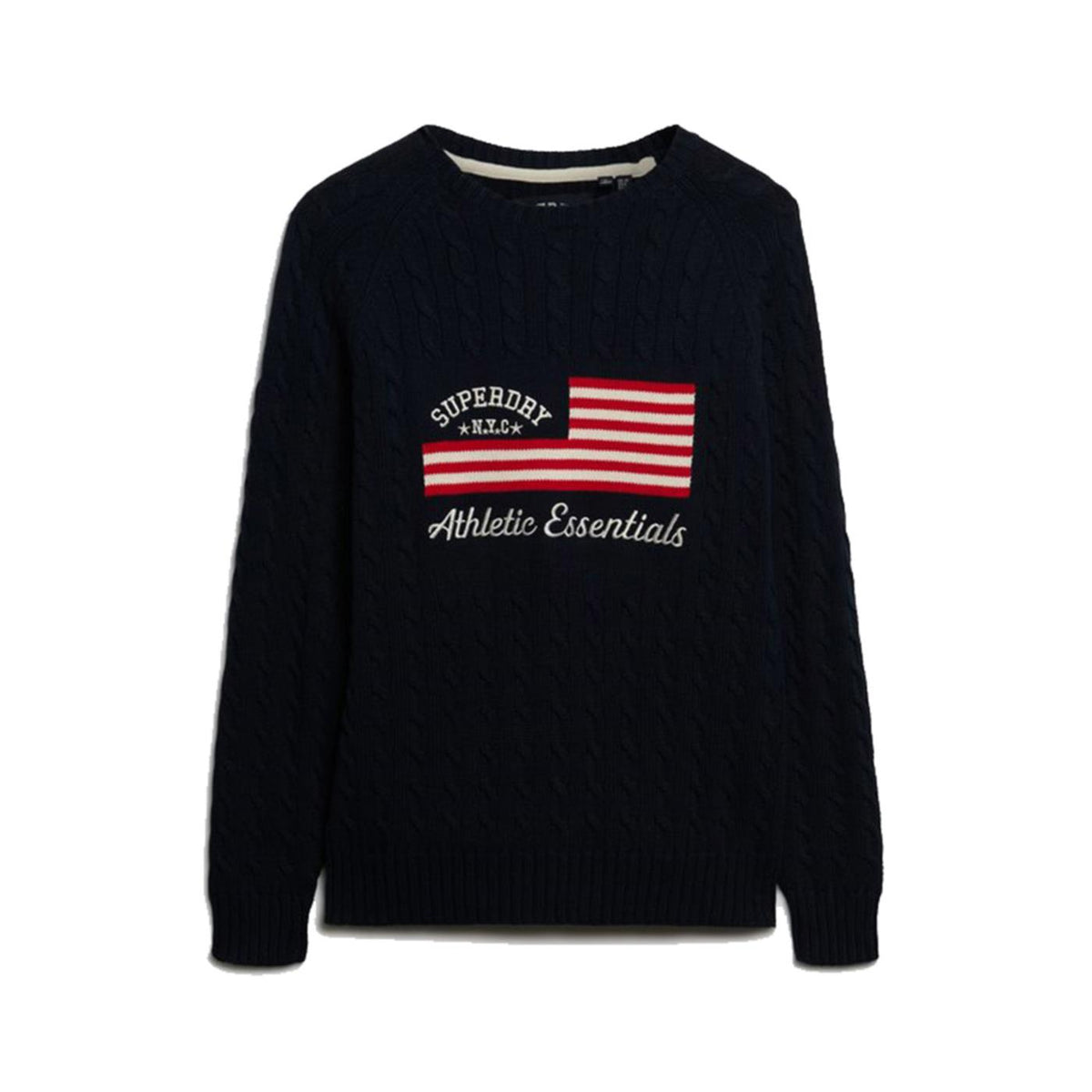 SUPERDRY SLOUCHY CABLE FLAG KNIT W - immagine principale
