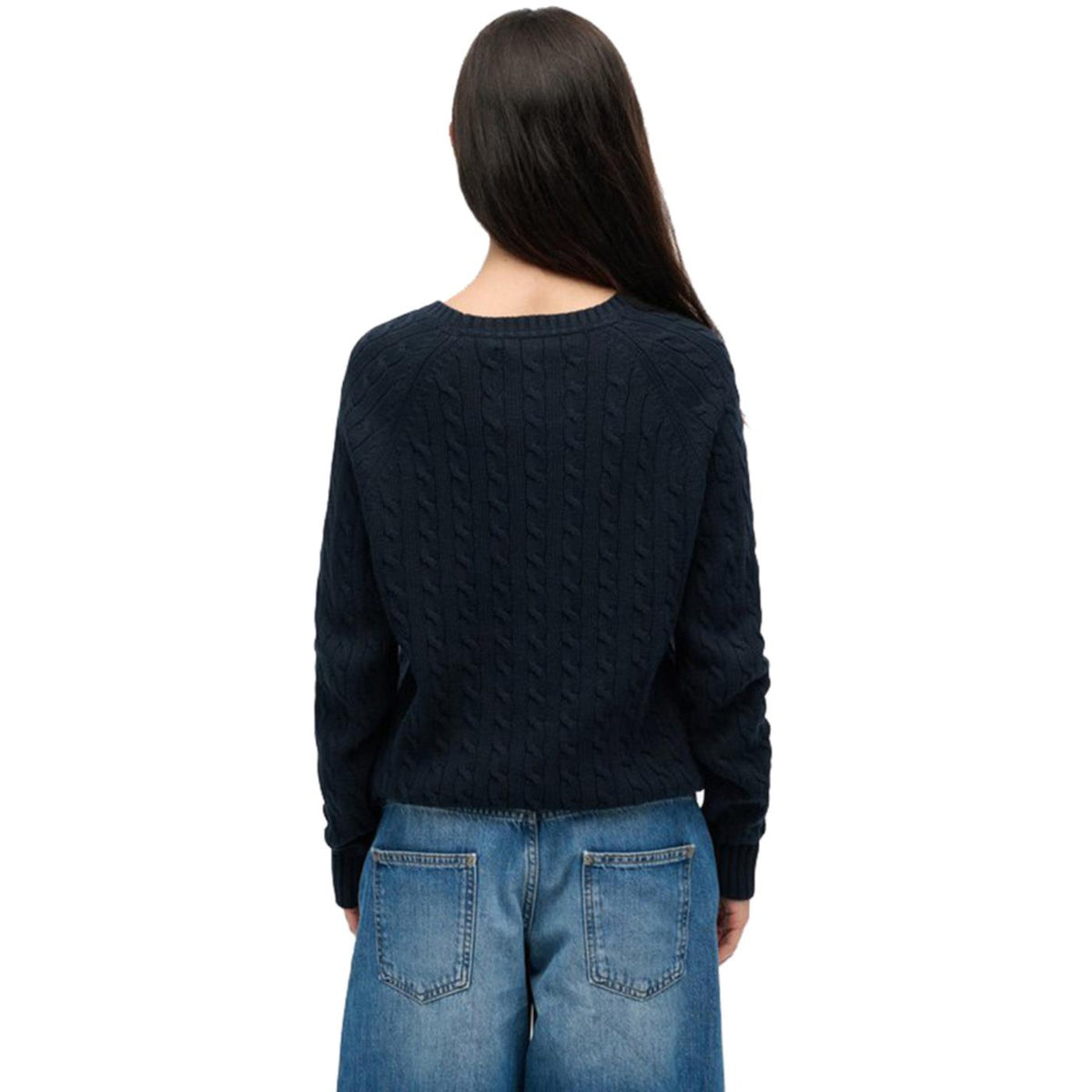 SUPERDRY SLOUCHY CABLE FLAG KNIT W - vista 3