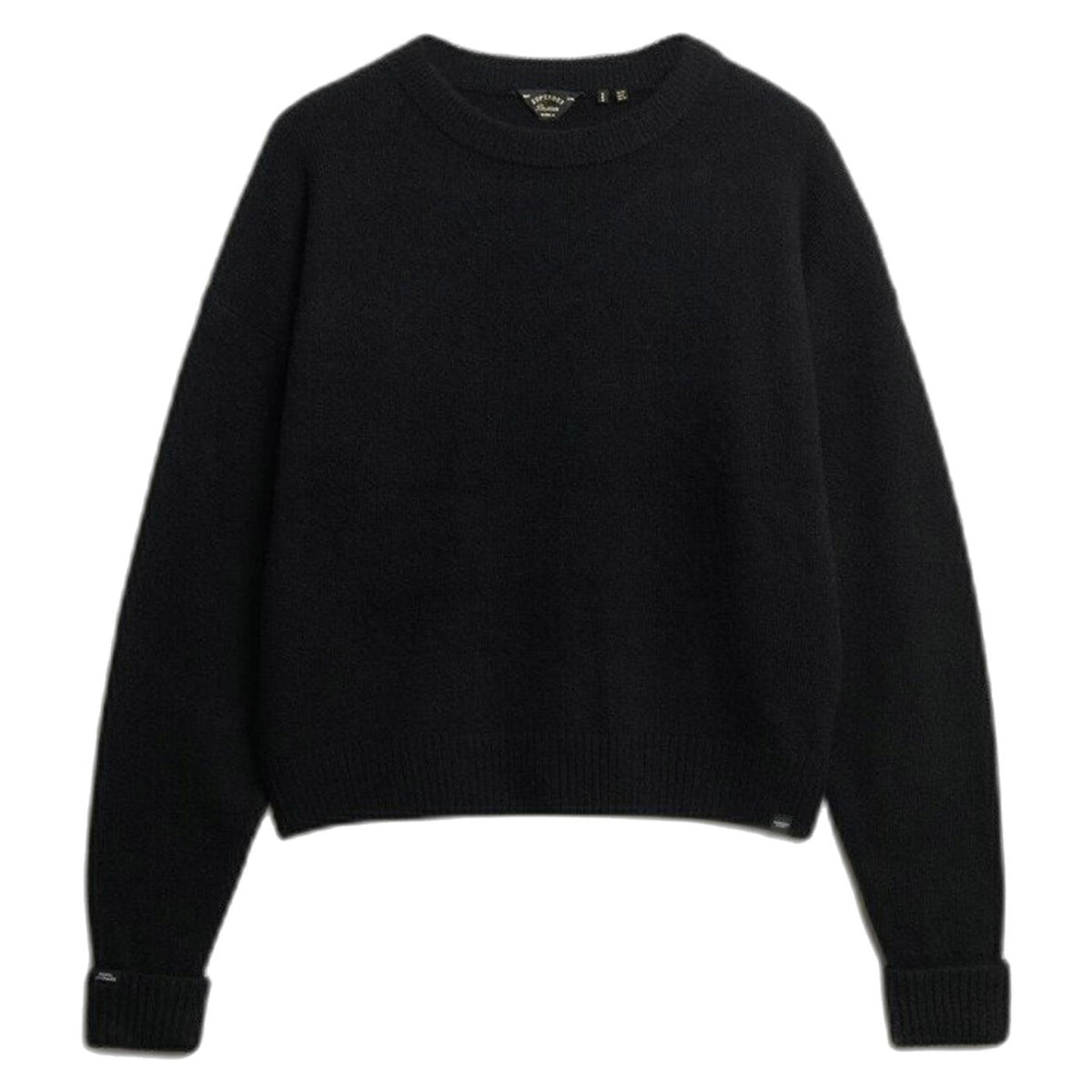 SUPERDRY SLOUCHY CREW JUMPER WOMAN - Nero - immagine principale