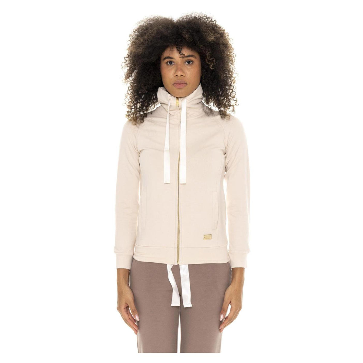 LEONE FELPA FZ DONNA CHIC TONES - Beige - immagine principale
