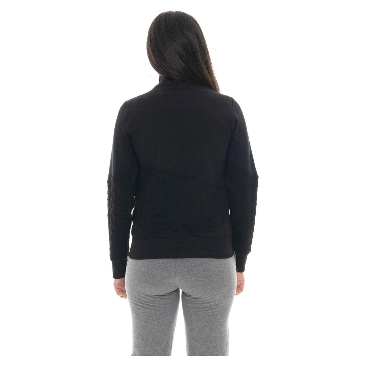 LEONE FELPA W FULL ZIP BRAID - Nero - vista 2