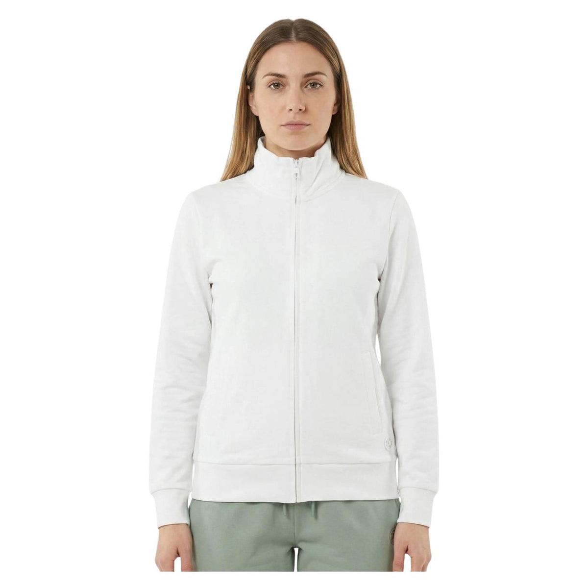 LEONE FELPA W FULL ZIP STRETCH - Bianco - immagine principale