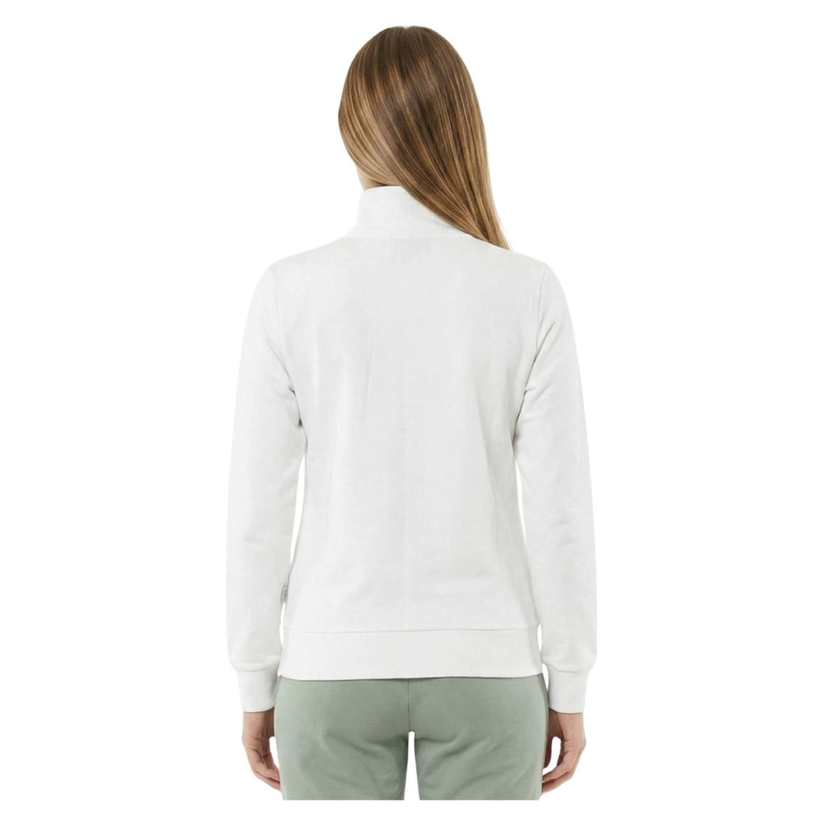 LEONE FELPA W FULL ZIP STRETCH - Bianco - vista 3