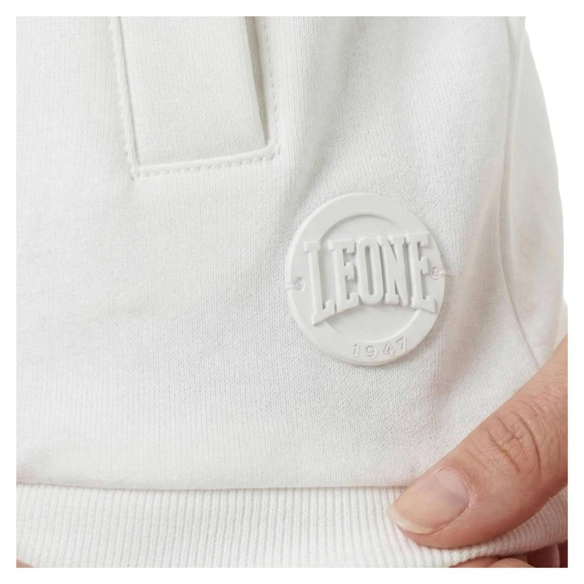 LEONE FELPA W FULL ZIP STRETCH - Bianco - vista 4