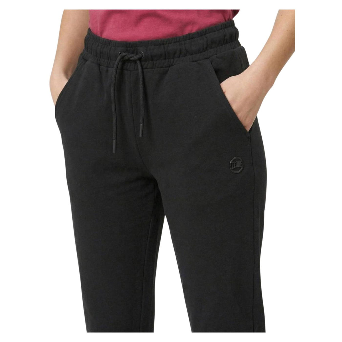 LEONE PANTALONI CON POLSINO - Nero - vista 3