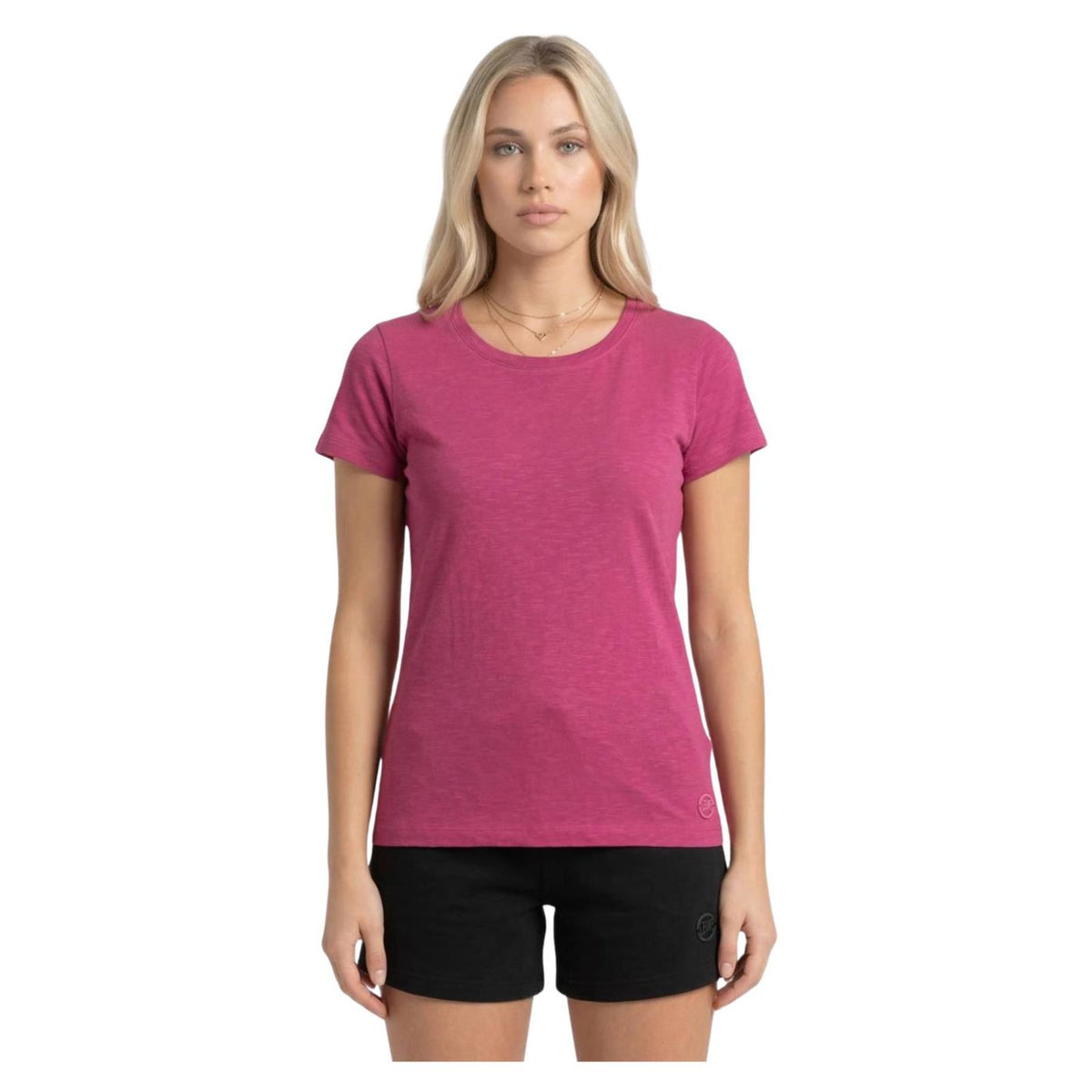 LEONE T-SHIRT W SLUB JERSEY - Fucsia - vista 3