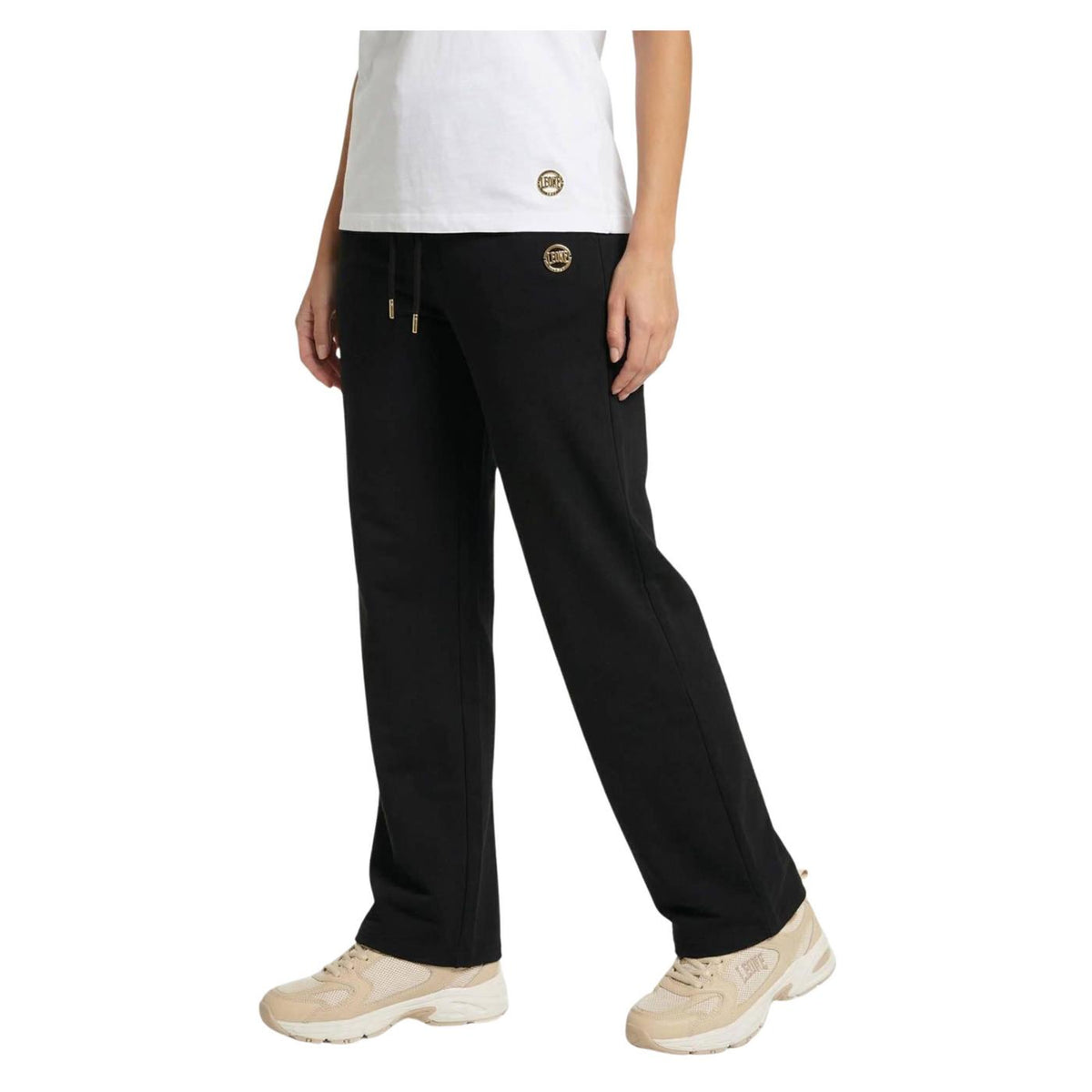 LEONE PANTALONI CLASSY FLARED - Nero - vista 2