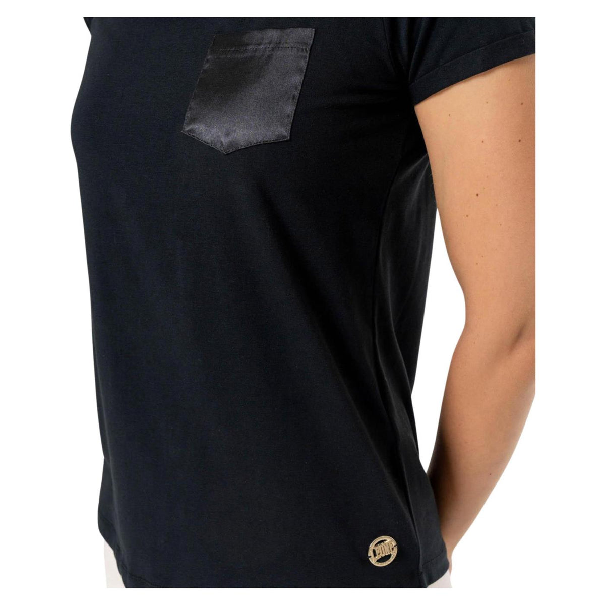 LEONE T-SHIRT SATIN CLASSY - Nero - vista 3