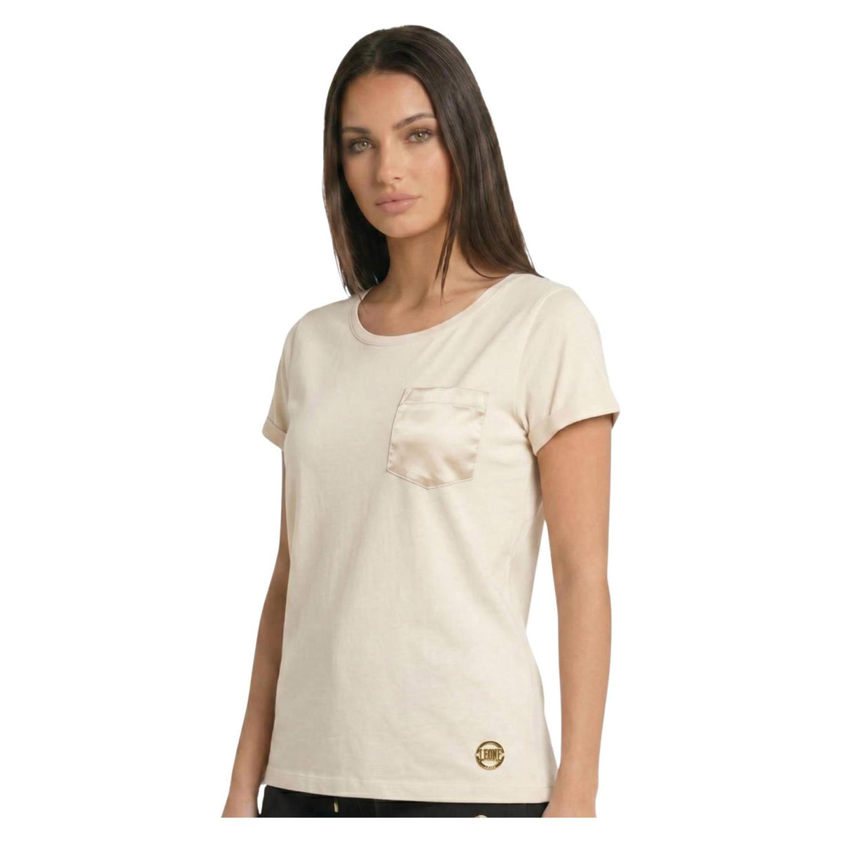 LEONE T-SHIRT SATIN CLASSY - Beige - vista 2